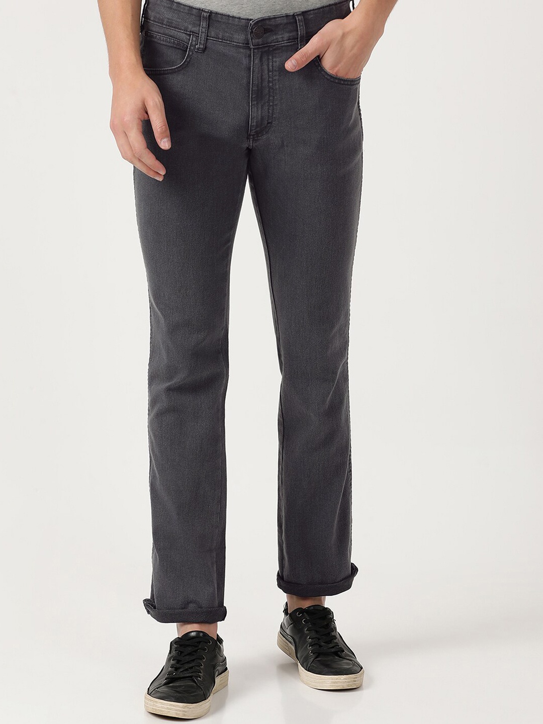 

Wrangler Men Grey Millard Straight Fit Stretchable Cotton Jeans