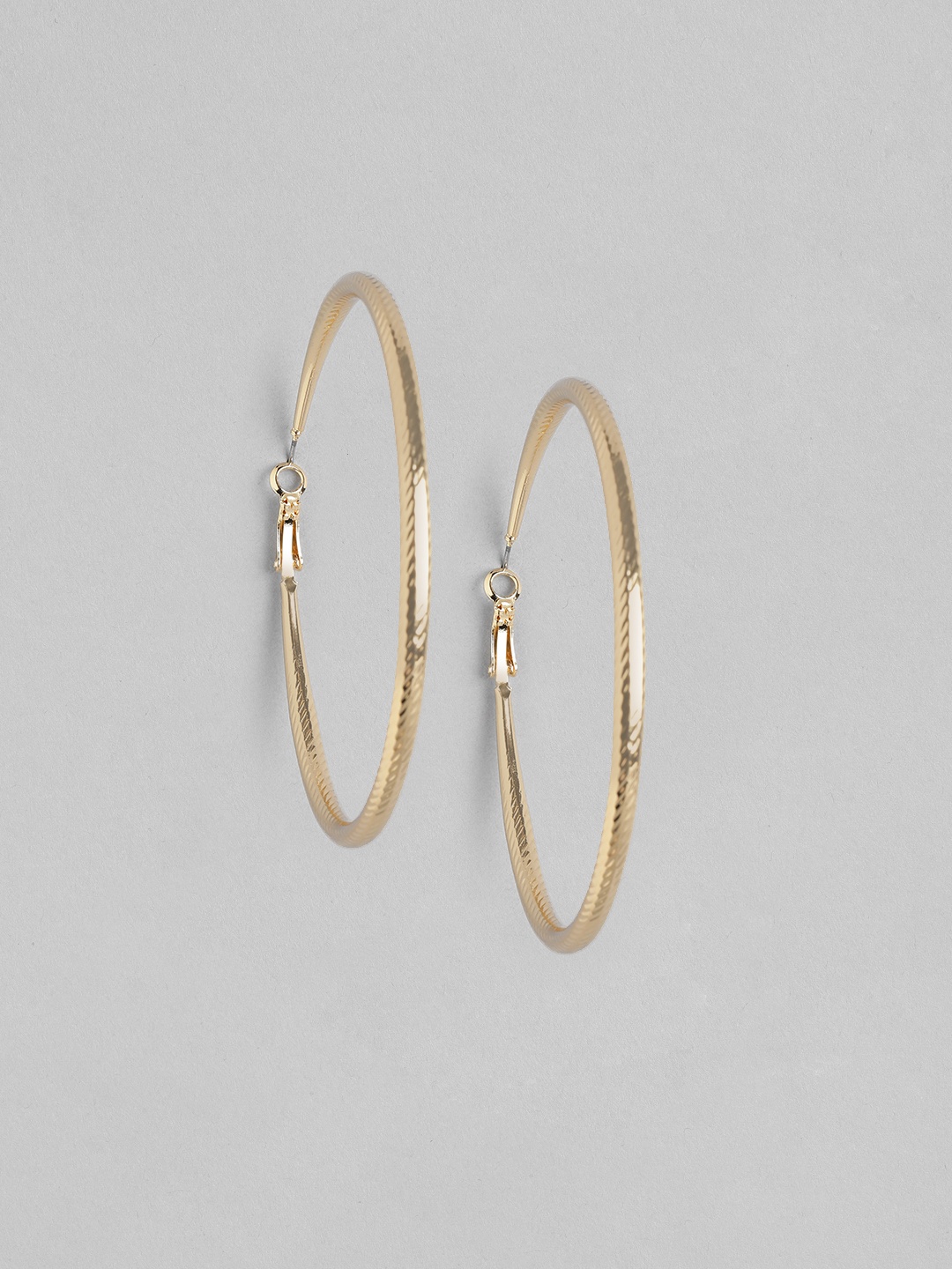 

Forever New Gold-Toned Circular Hoop Earrings