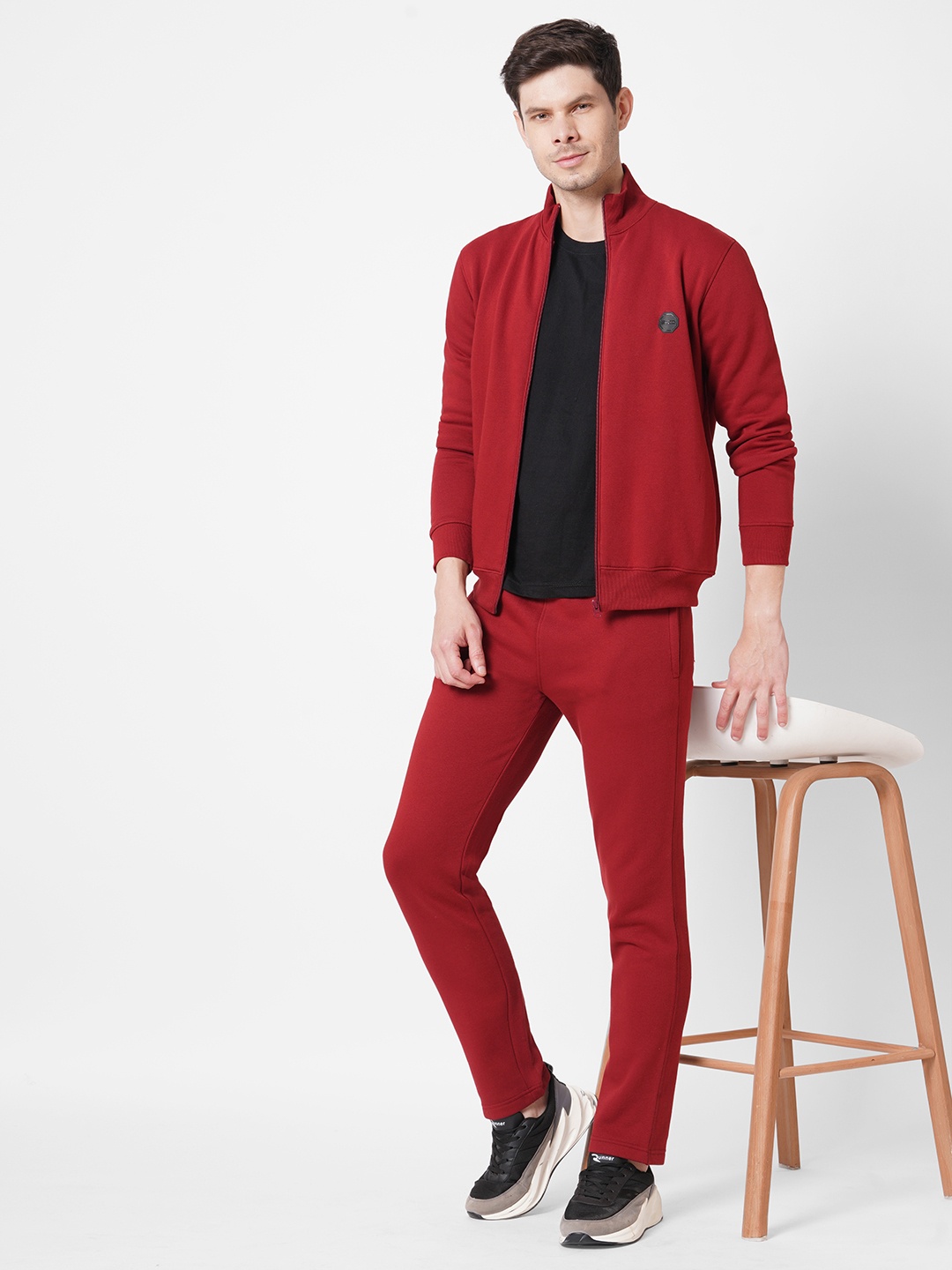 

Sweet Dreams Men Red Fleece Tracksuits