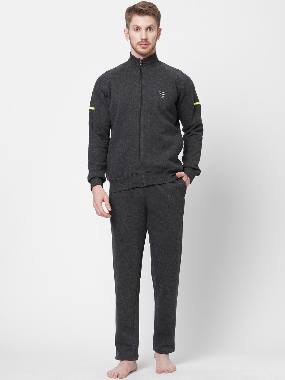 

Sweet Dreams Men Night suit, Charcoal