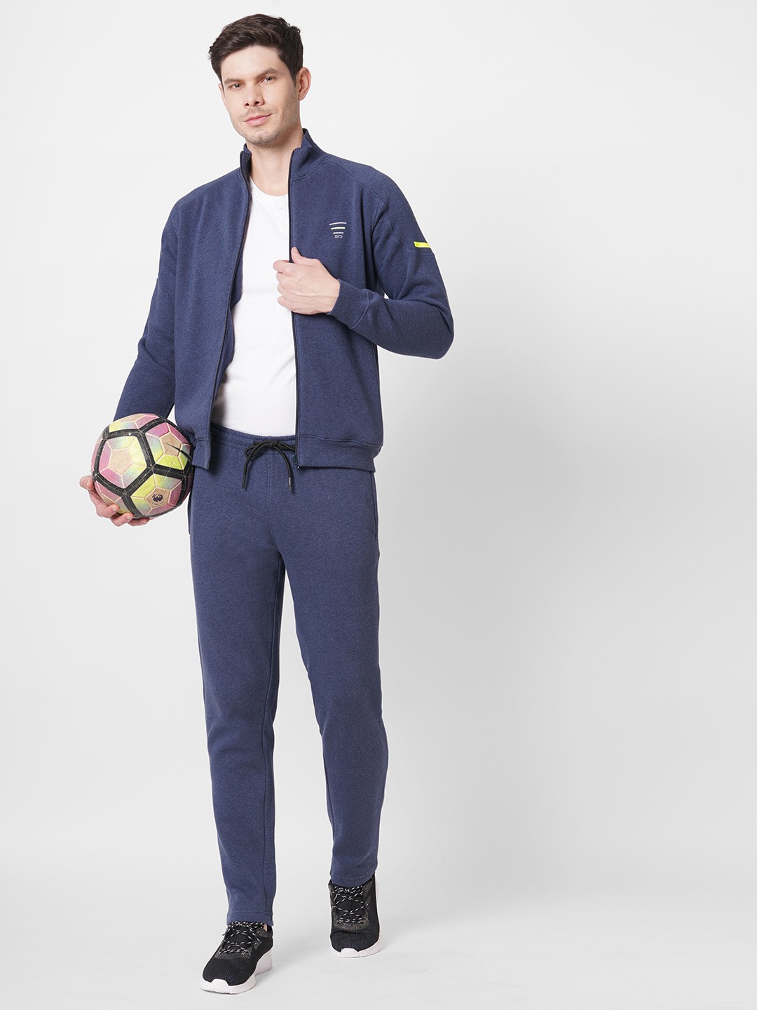 

Sweet Dreams Men Navy Blue Fleece Tracksuits