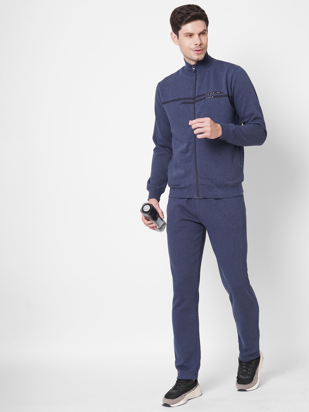

Sweet Dreams Men Navy Blue Fleece Tracksuits