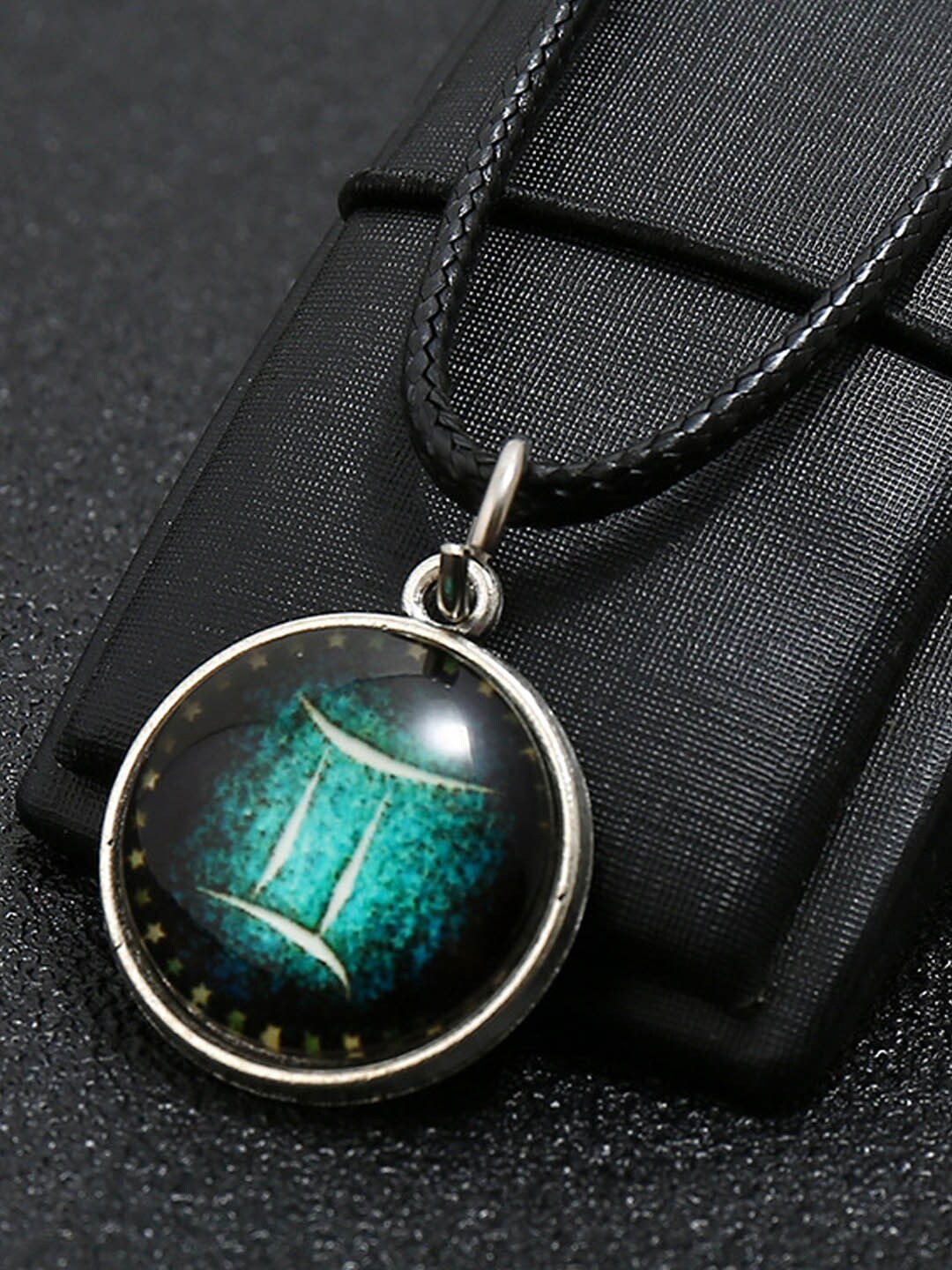 

Young & Forever Women Silver-Toned & Black Brass-Plated Necklace