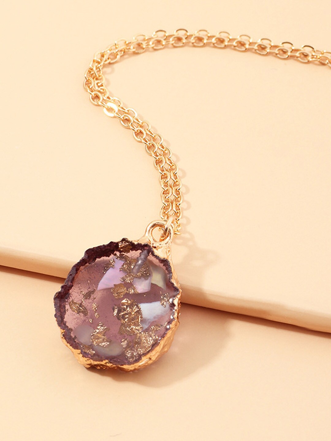 

Young & Forever Women Gold-Toned & Pink Copper Necklace