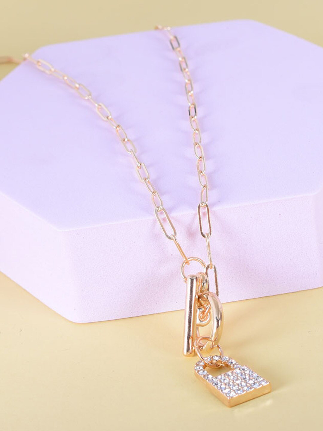 

Young & Forever Women Gold-Toned & White Copper Necklace