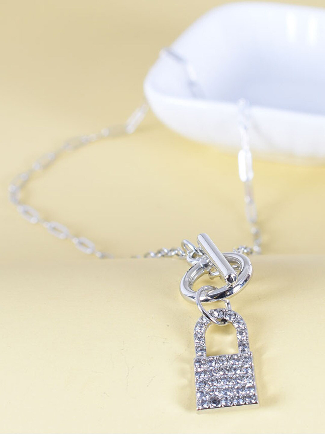 

Young & Forever Women Silver-Toned & White Necklace