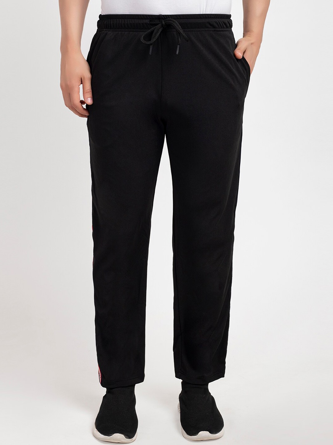 

Oakmans Men Black Antimicrobial Cotton Track Pants