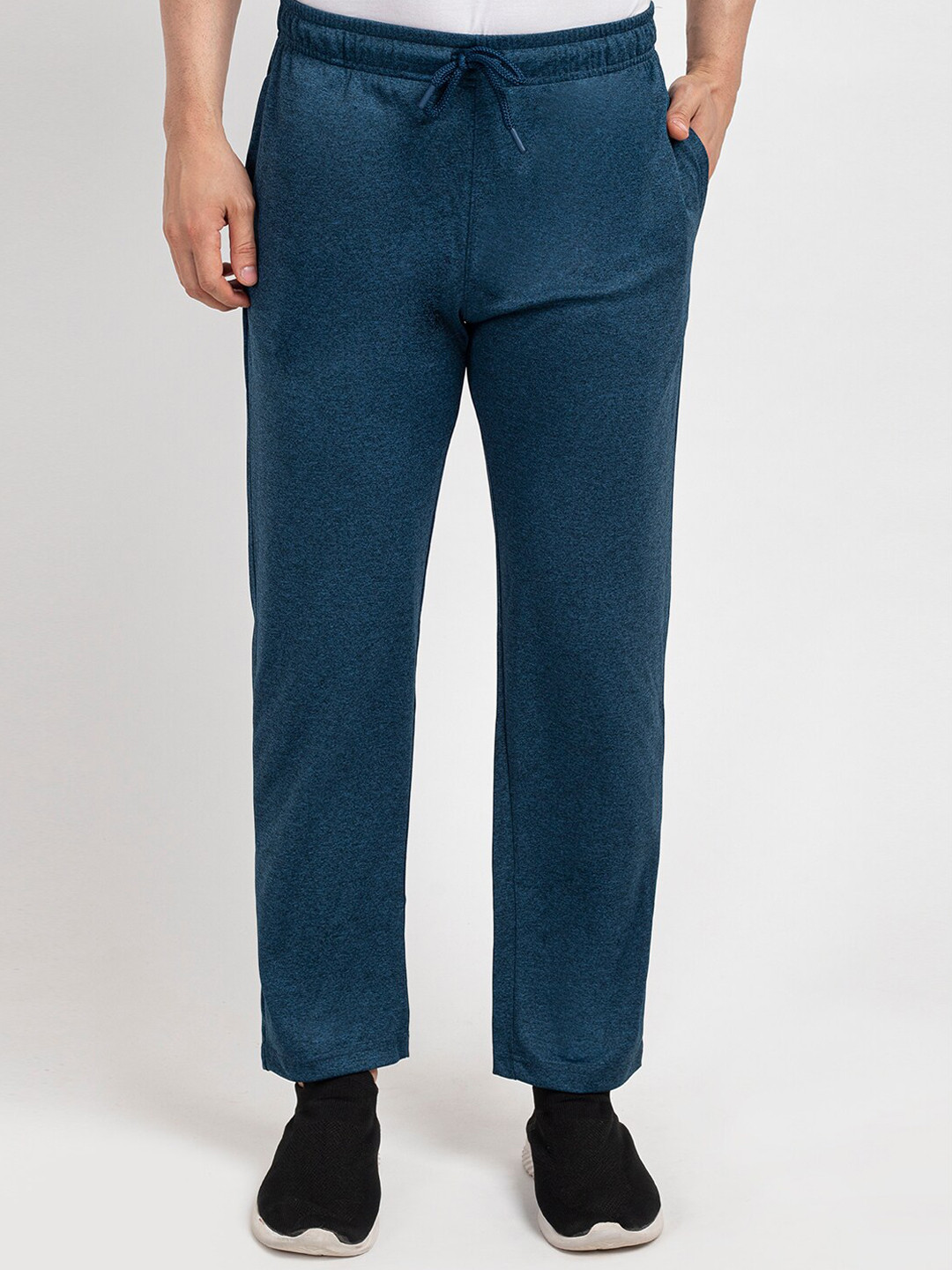 

Oakmans Men Blue Cotton Antimicrobial Track Pants
