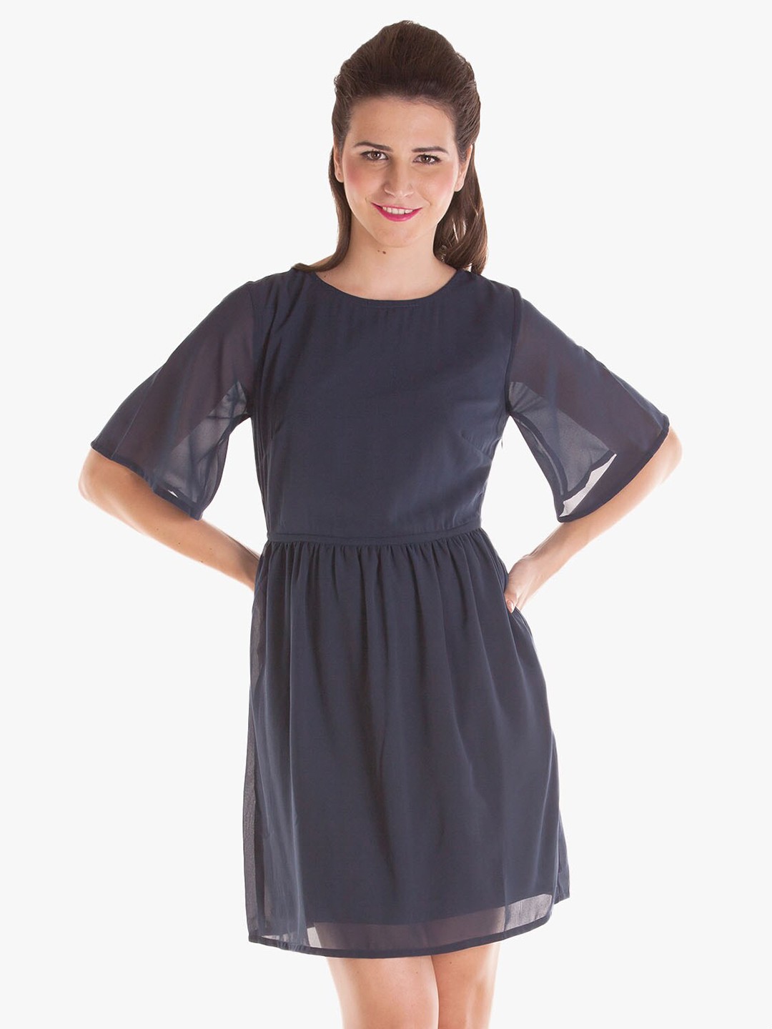 

BandBox Blue Cotton Dress