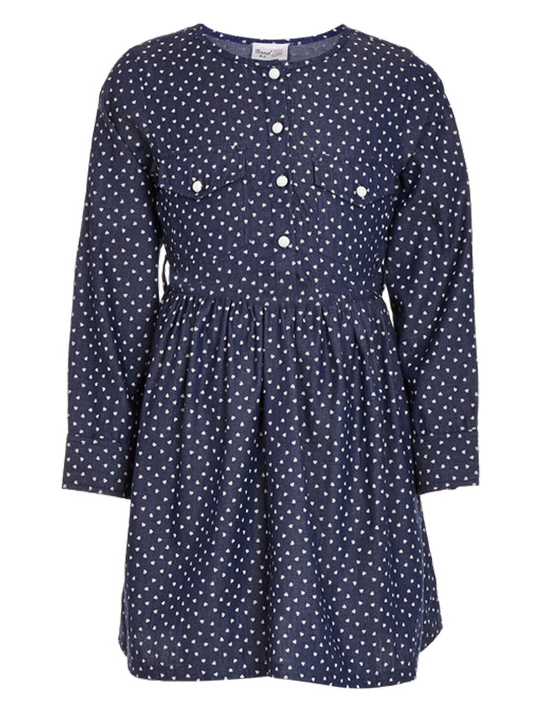 

BandBox Blue & White Shirt Cotton Dress