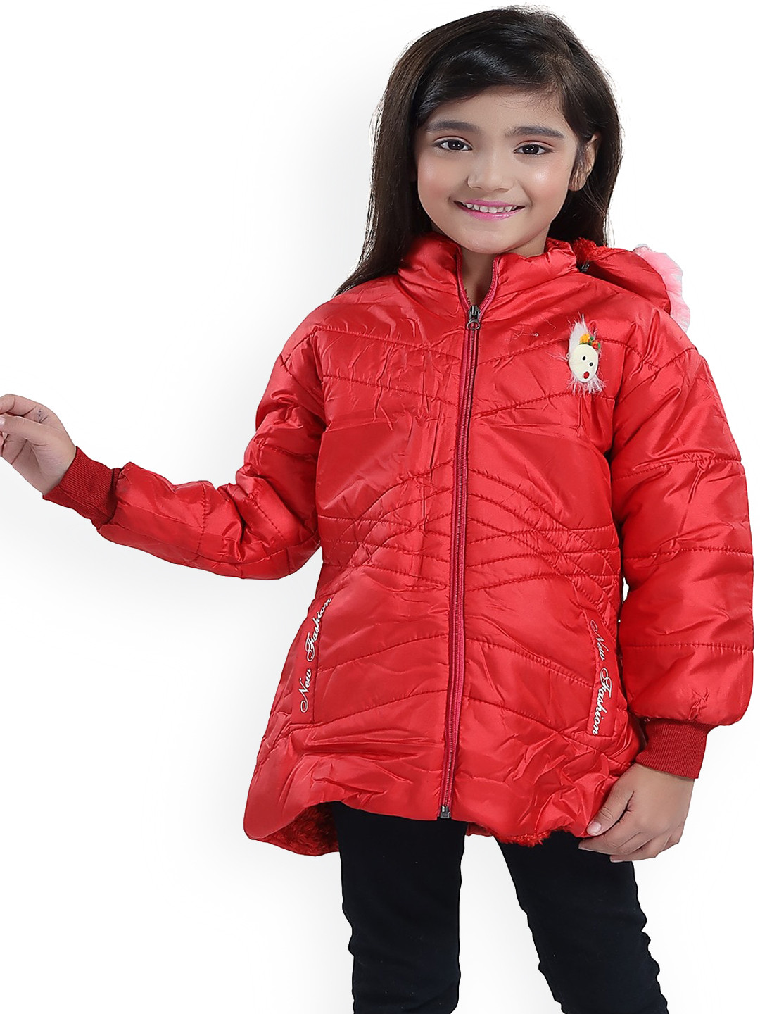

Aarika Girls Red Longline Padded Jacket