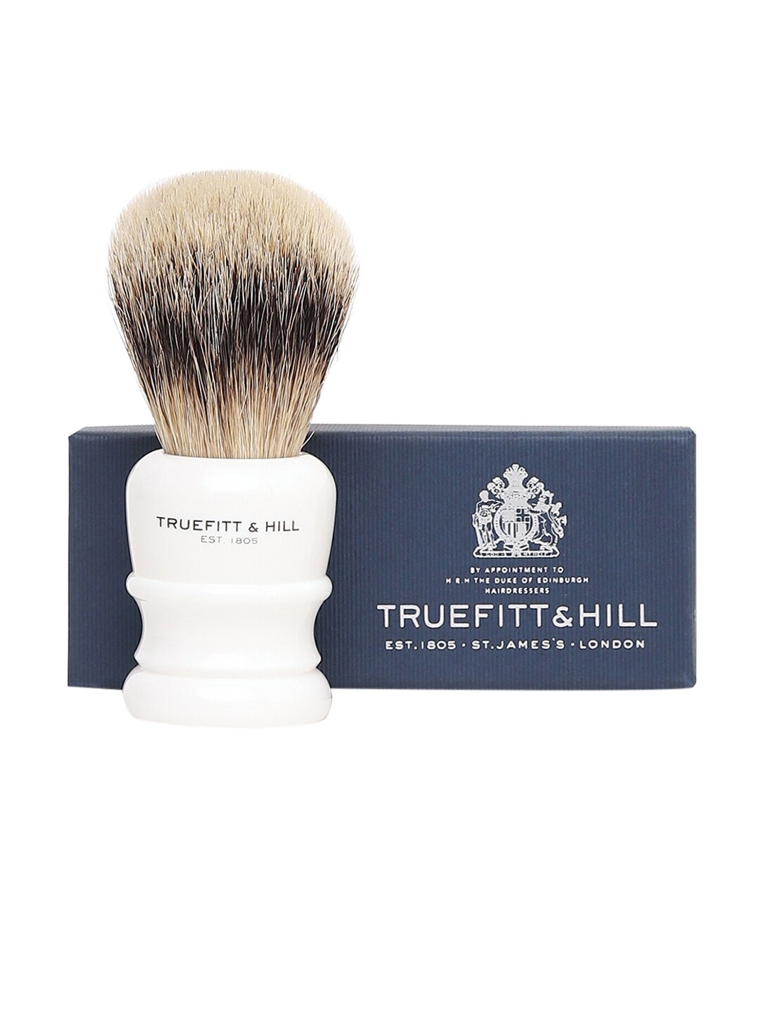 

TRUEFITT & HILL Faux Porcelain Wellington Super Handmade Shaving Brush, White