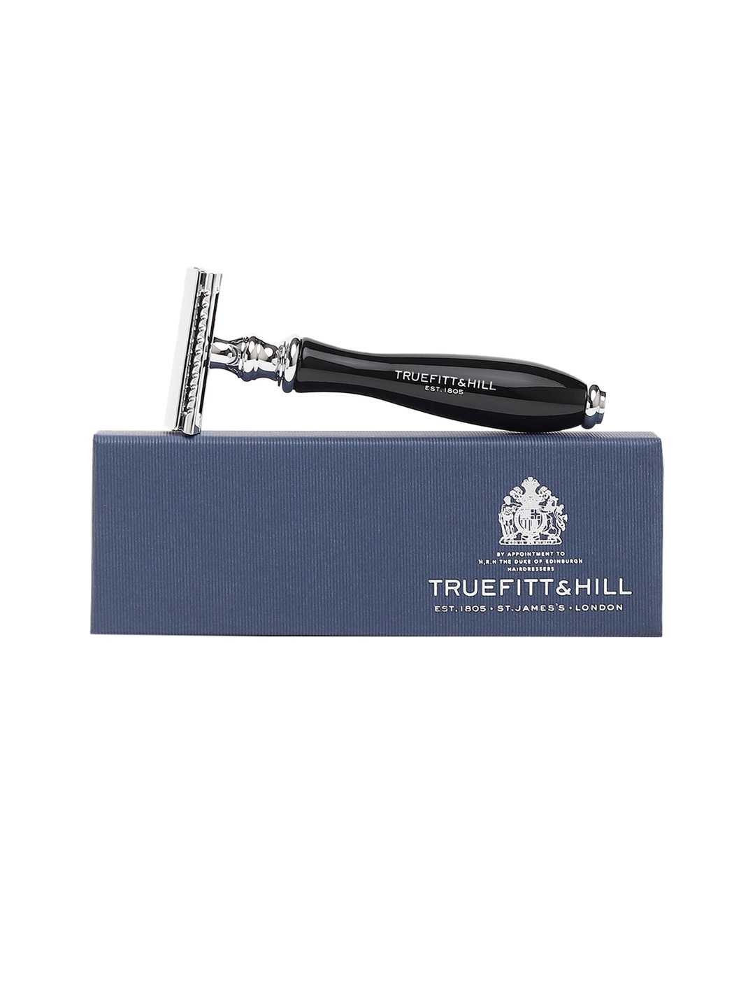 

TRUEFITT & HILL Men Faux Ebony Double Edge Safety Shaving Razor, Black