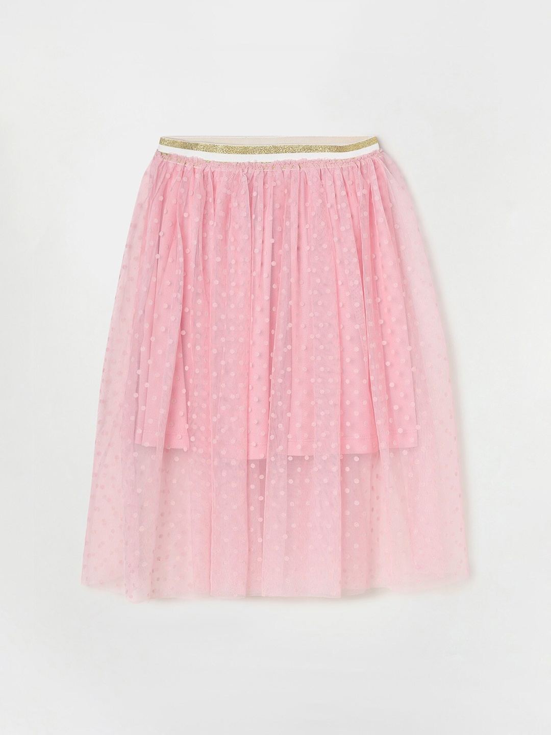 

Fame Forever by Lifestyle Girls Pink Self-Design A-Line Skirts