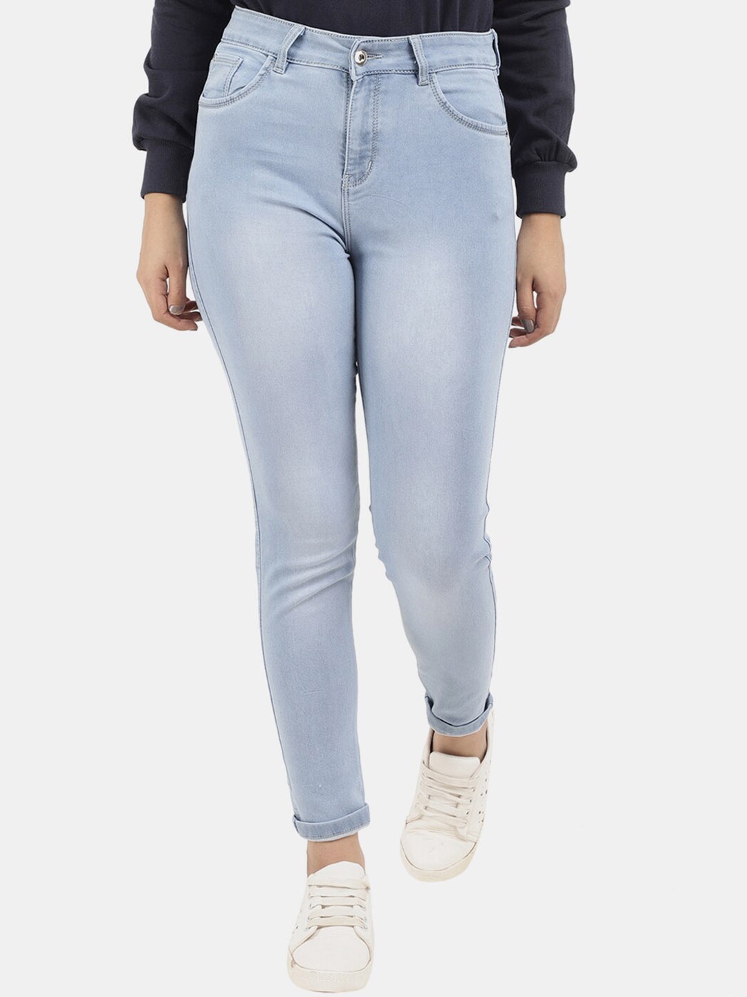 

V-Mart Women Blue Classic Heavy Fade Cotton Jeans