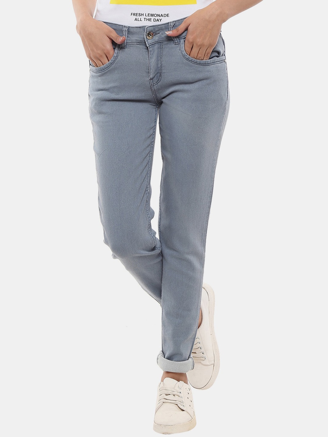 

V-Mart Women Grey Classic Cotton Jeans