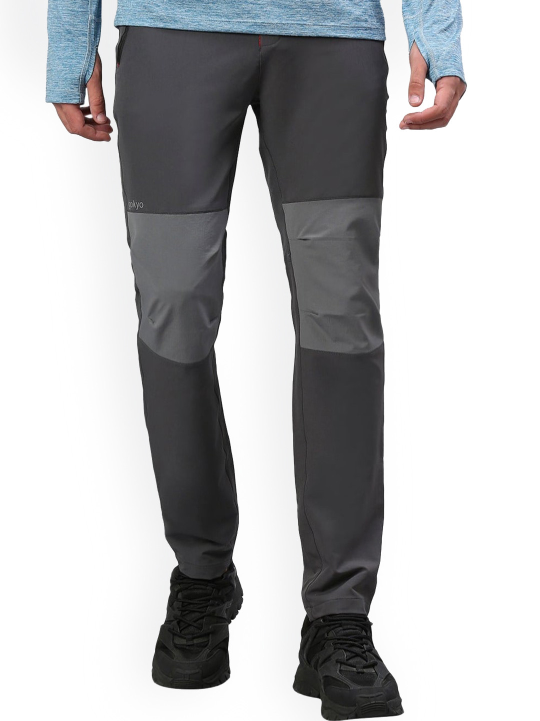 

GOKYO Men Grey Slim-Fit Joggers