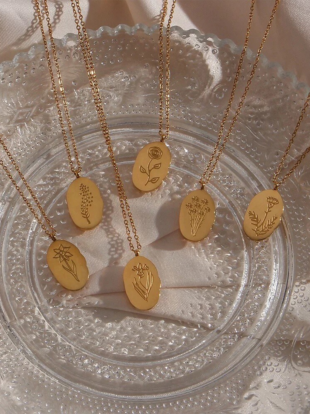 

Inaya 18KT Gold-Plated November Birthday Month Flower Necklace