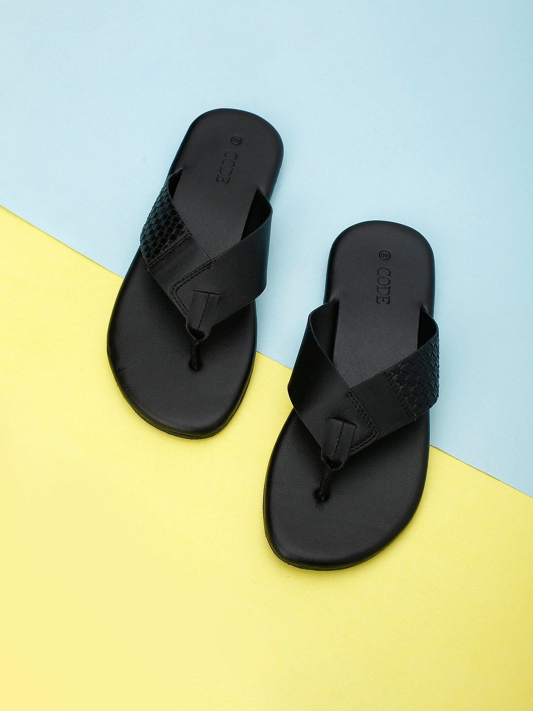 

CODE by Lifestyle Men Black Comfort Synthetic Sandals