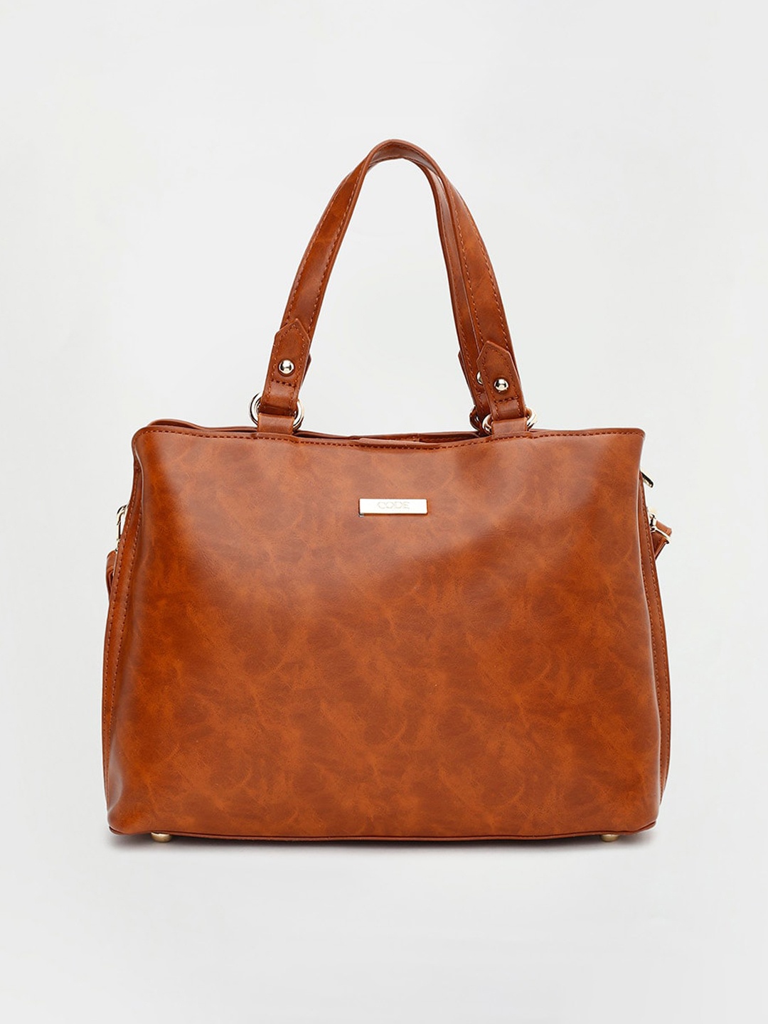 

CODE by Lifestyle Tan Oversized Structured Handheld Bag
