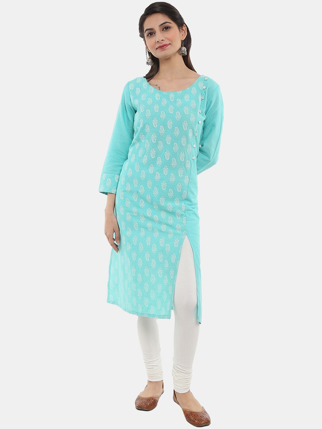 

V-Mart Paisley Printed Kurta, Blue