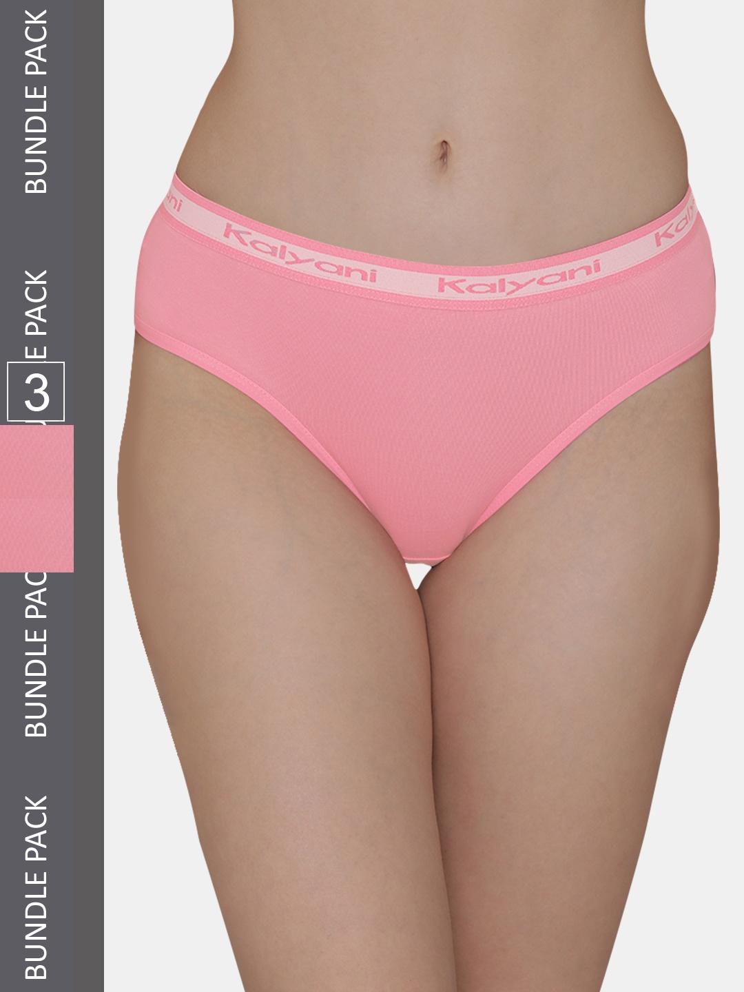 

Kalyani Women Pack Of 3 Pink Hipster Briefs