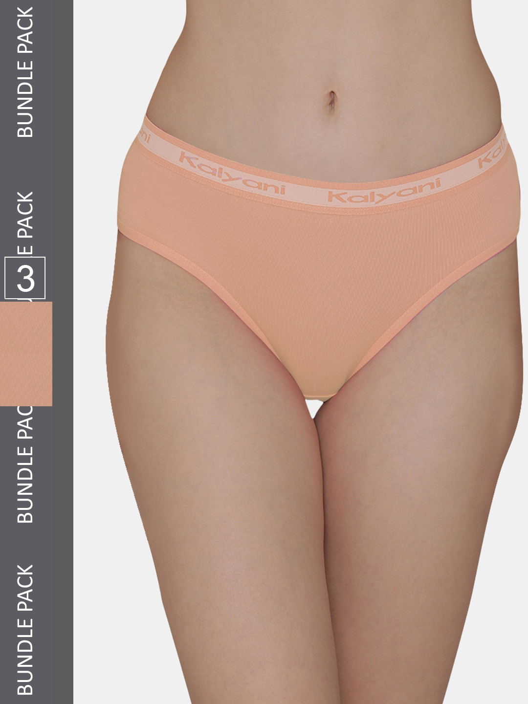 

Kalyani Women Pack Of 3 Hipster Briefs, Peach