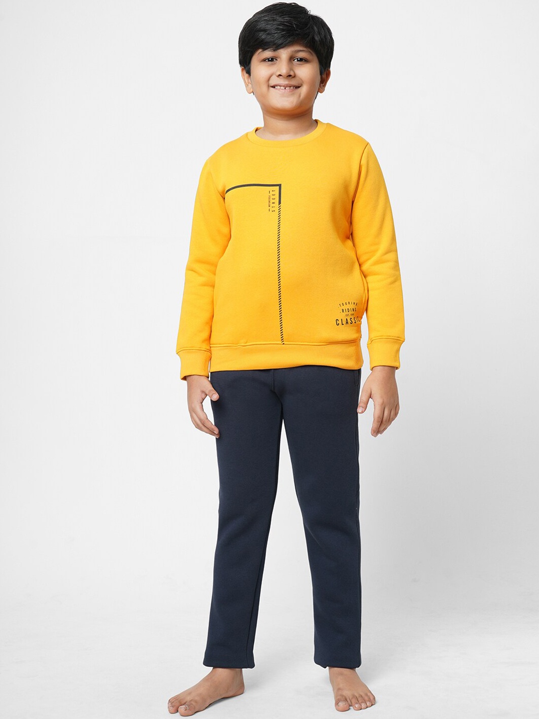 

Sweet Dreams Boys Mustard Night Suit