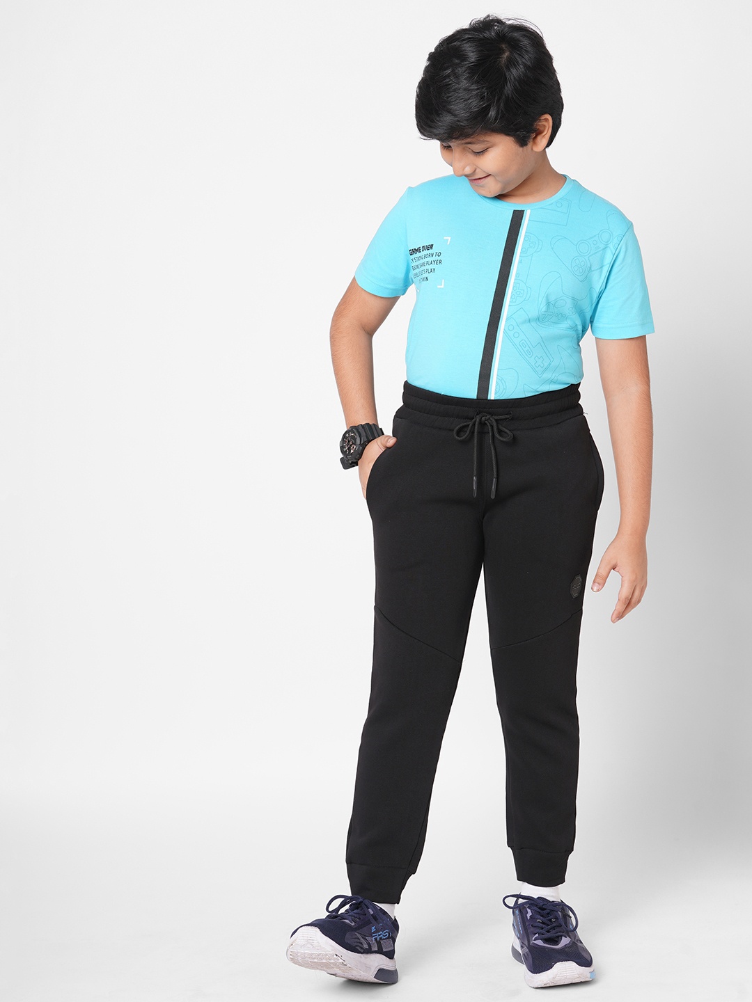 

Sweet Dreams Boys Black Fleece Joggers