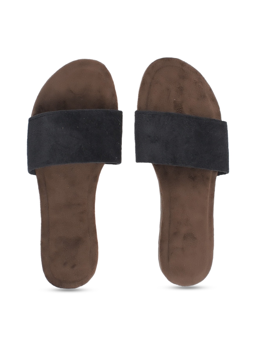 

Apratim Women Black Open Toe Flats