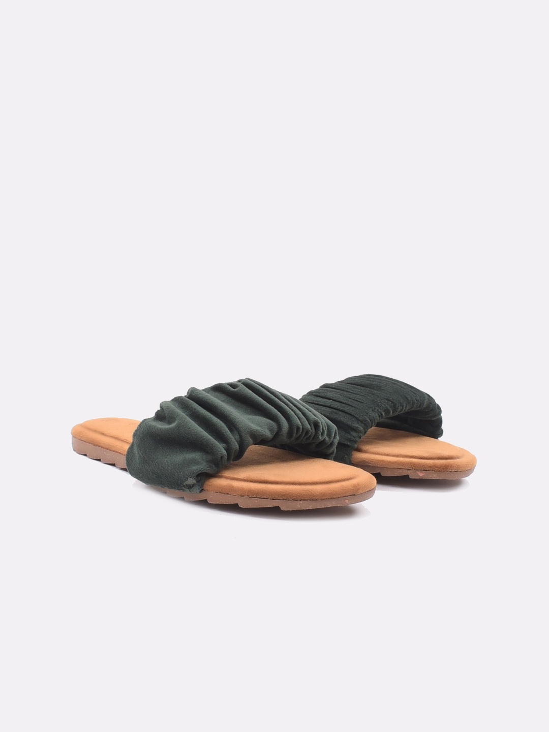 

Apratim Women Green Open Toe Flats