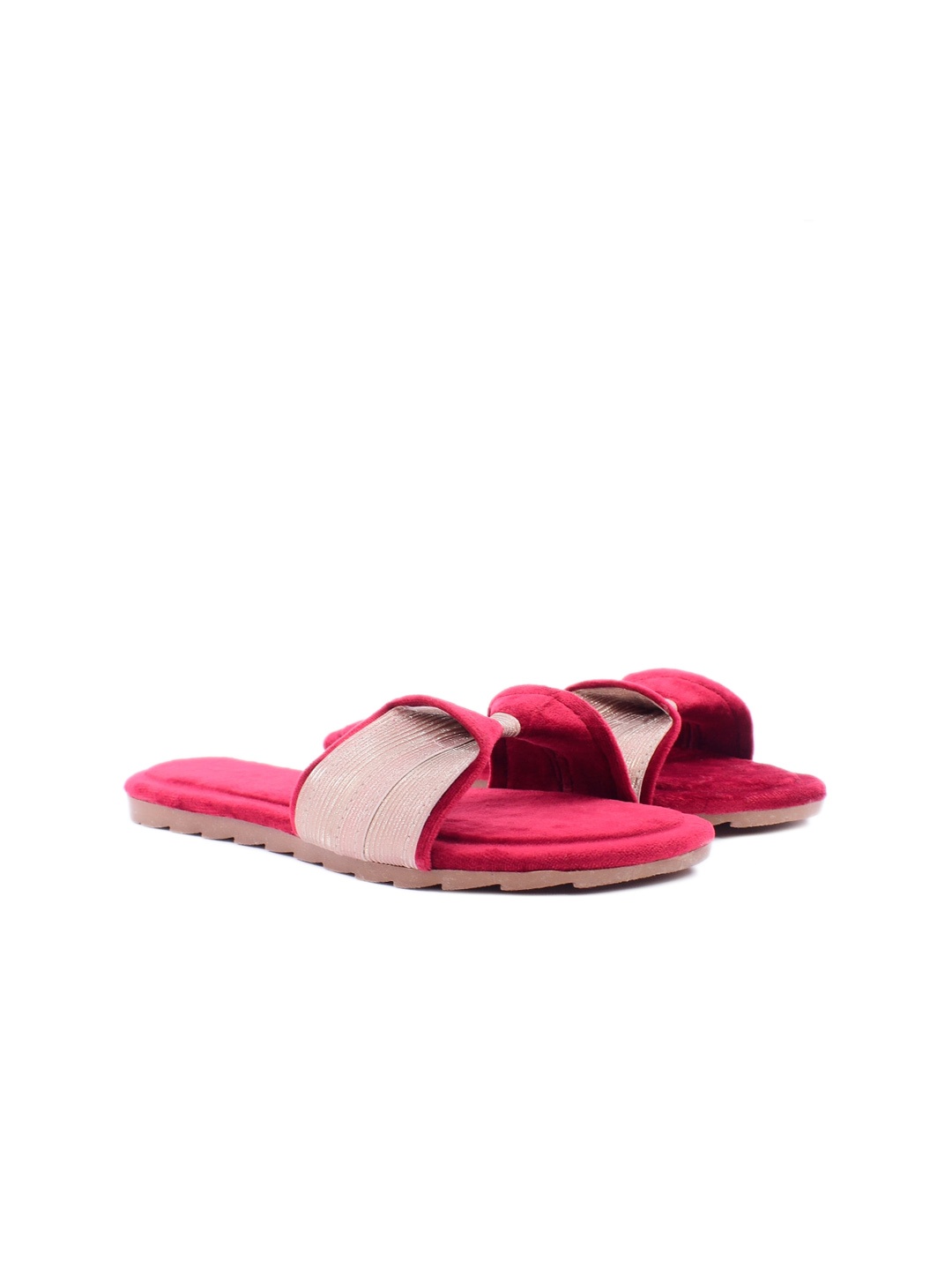 

Apratim Women Red Open Toe Flats with Bows