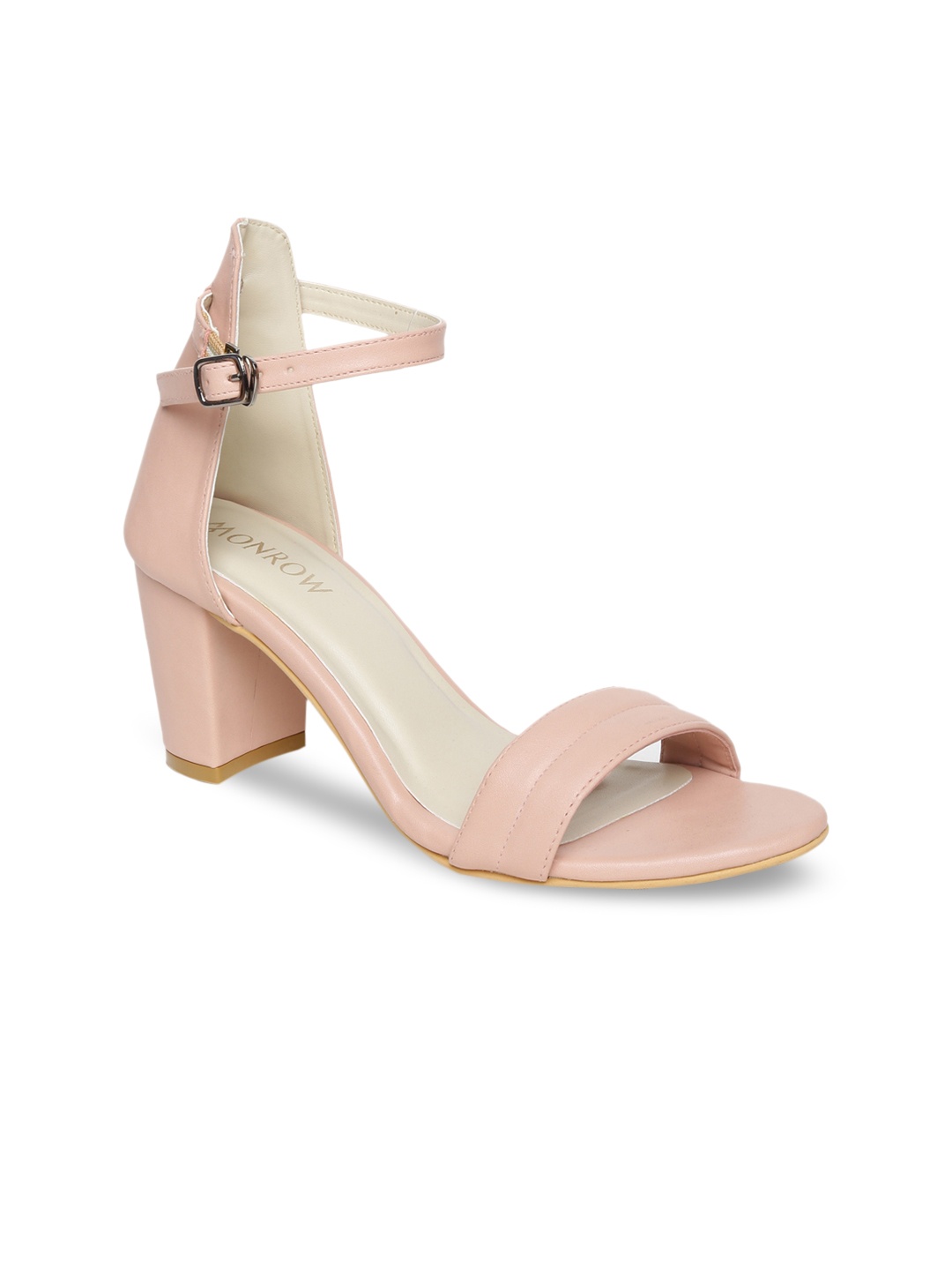 

Monrow Women Pink Solid Block Heels
