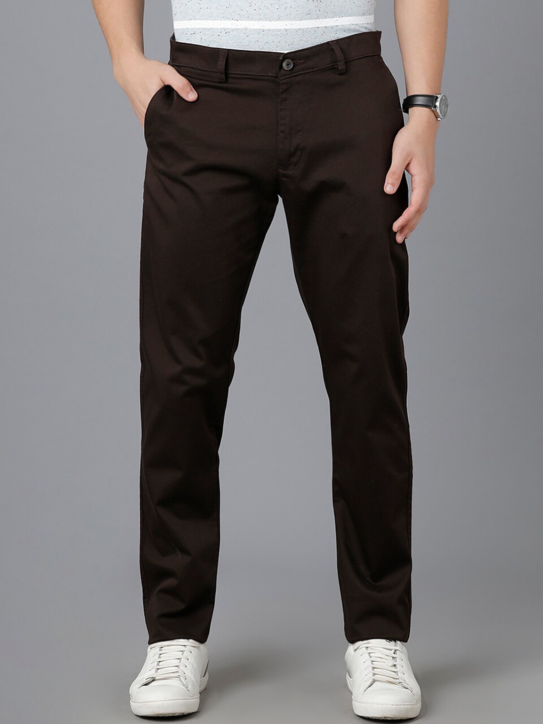 

Classic Polo Men Brown Slim Fit Cotton Chinos