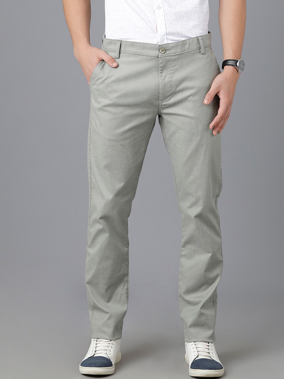 

Classic Polo Men Green Slim Fit Cotton Chinos