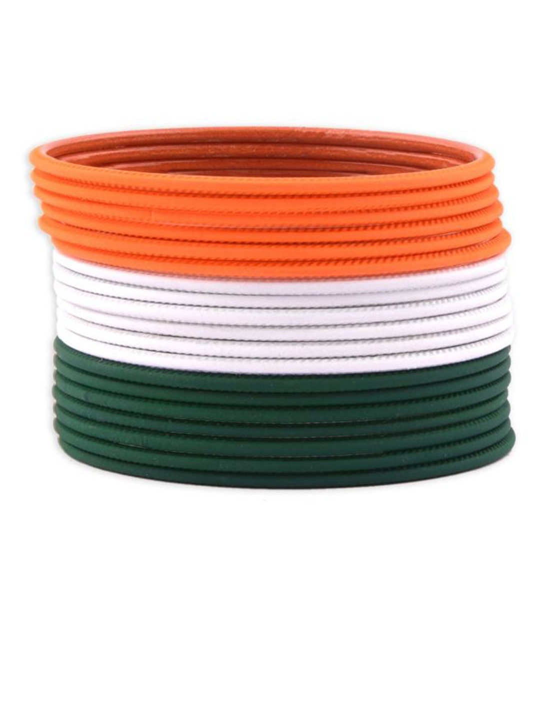 

Efulgenz Set Of 18 Matte Bangles, Orange