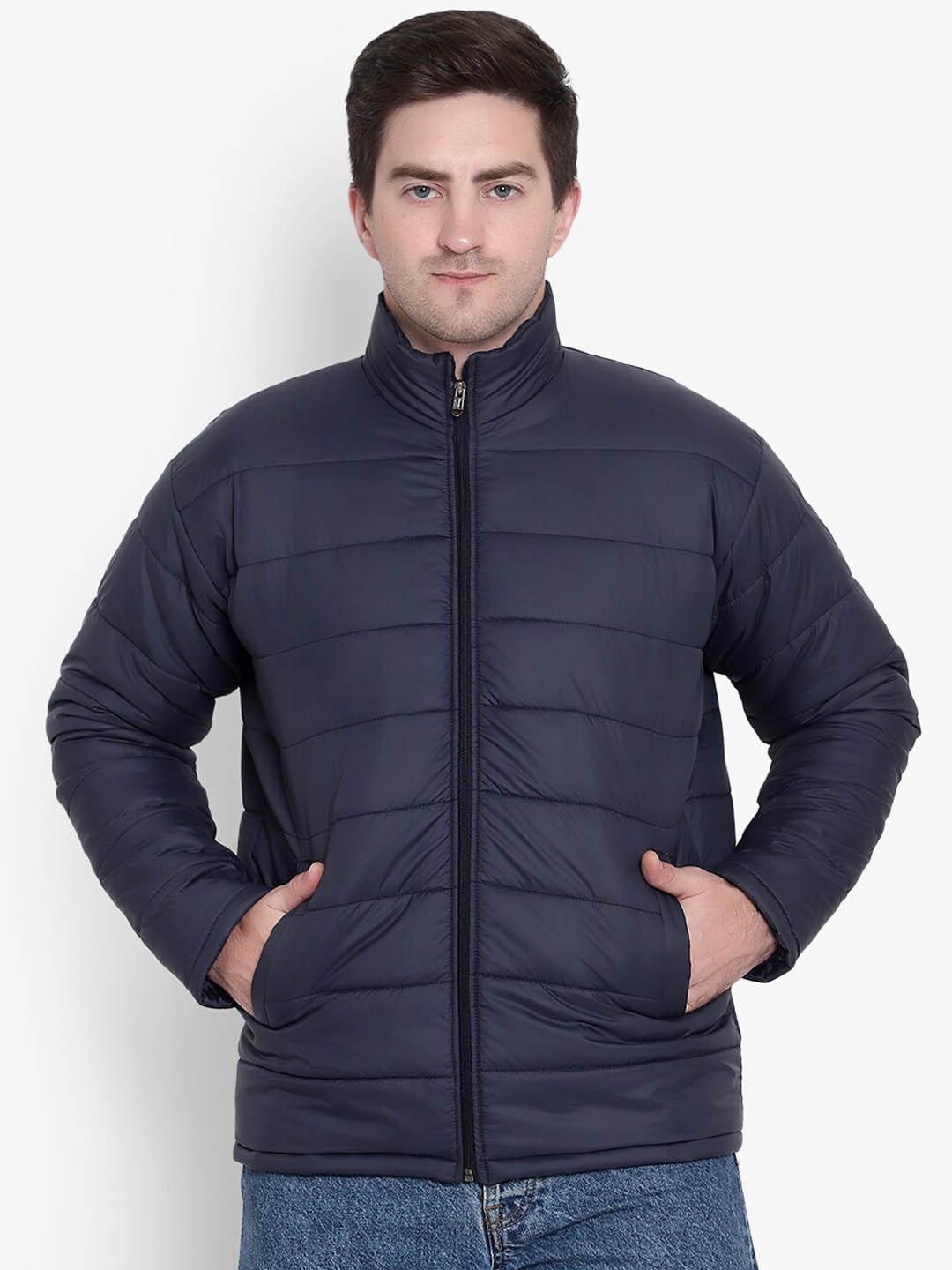 

SHIRA 24 Men Navy Blue Puffer Jacket