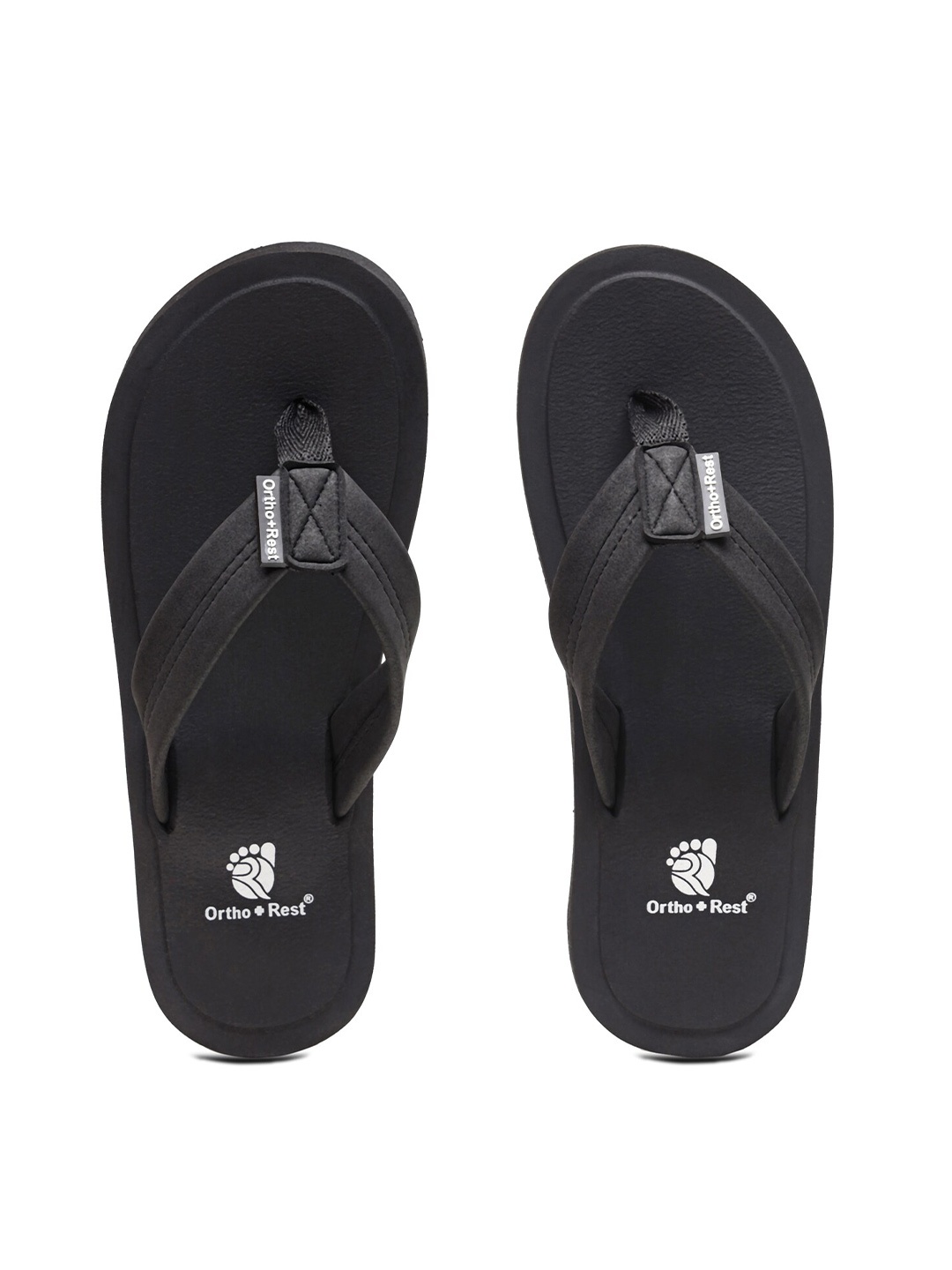 

Ortho Rest Women Black & White Thong Flip-Flops