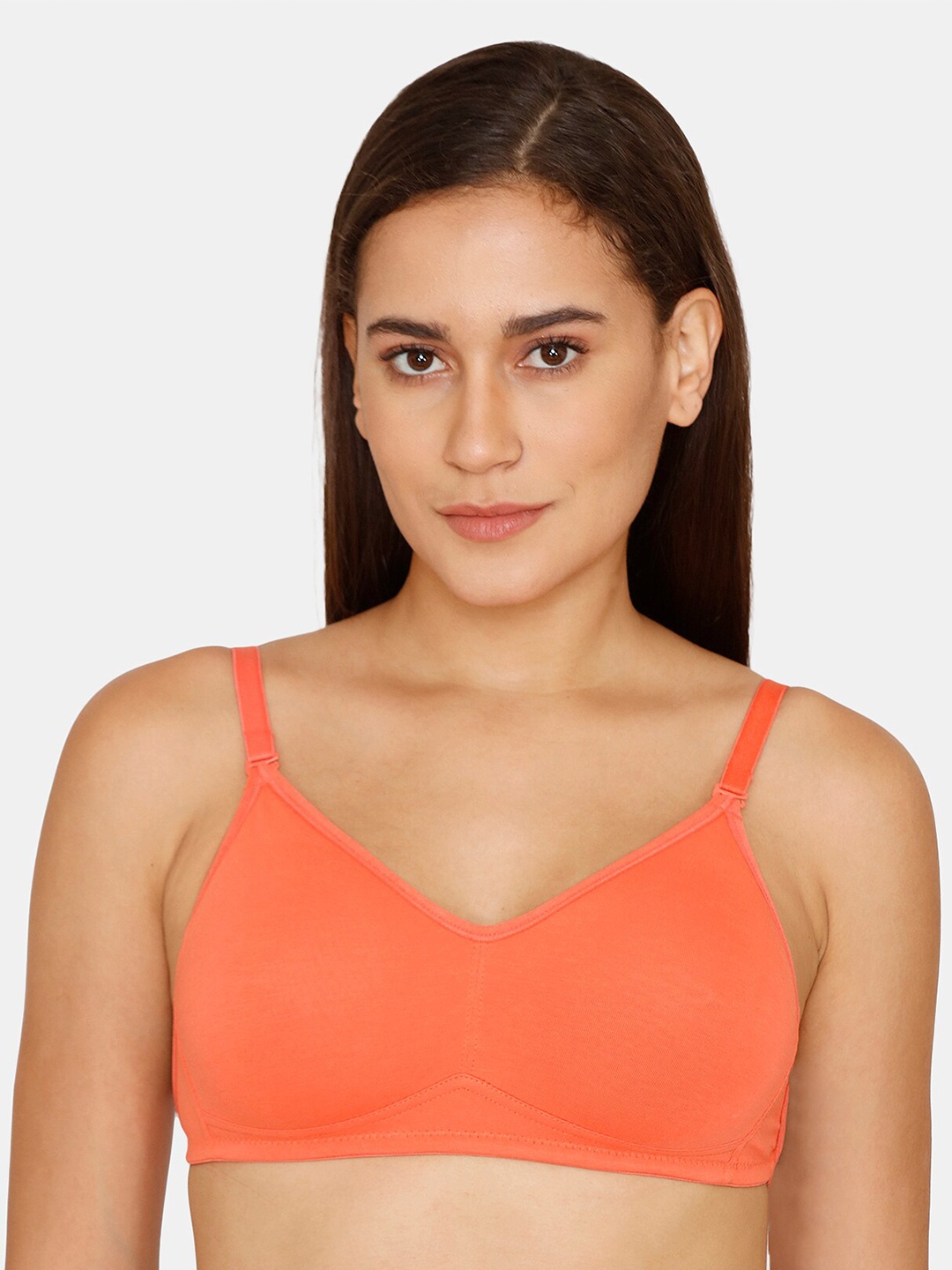 

Zivame Red Non Padded Non Wired T-Shirt Bra
