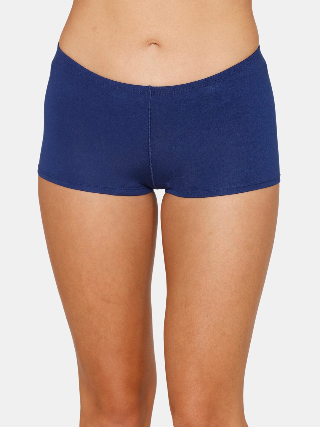 

Zivame Women Natural Collective Low Rise Full Coverage Boyshorts, Blue