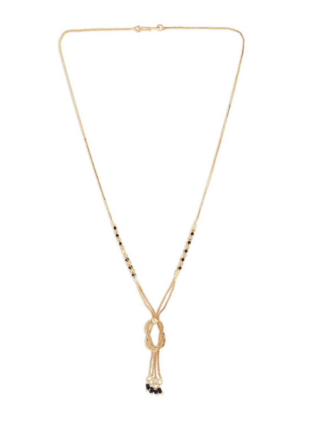 

Efulgenz Beaded Gold-Plated Mangalsutra