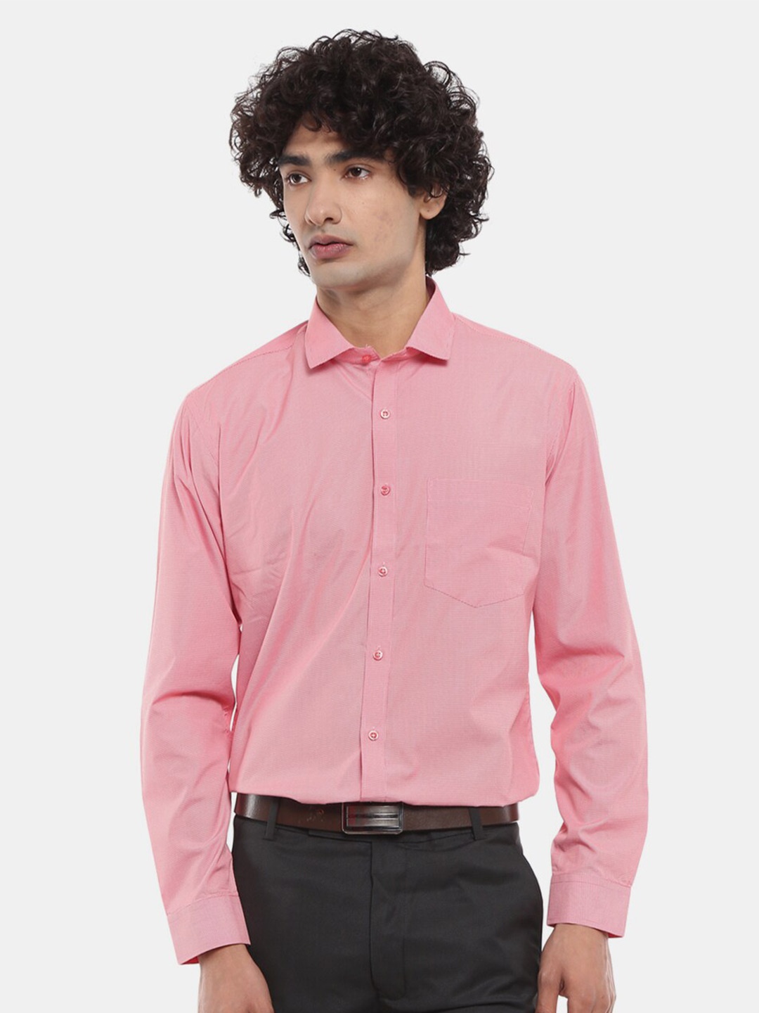 

V-Mart Men Pink Classic Cotton Formal Shirt