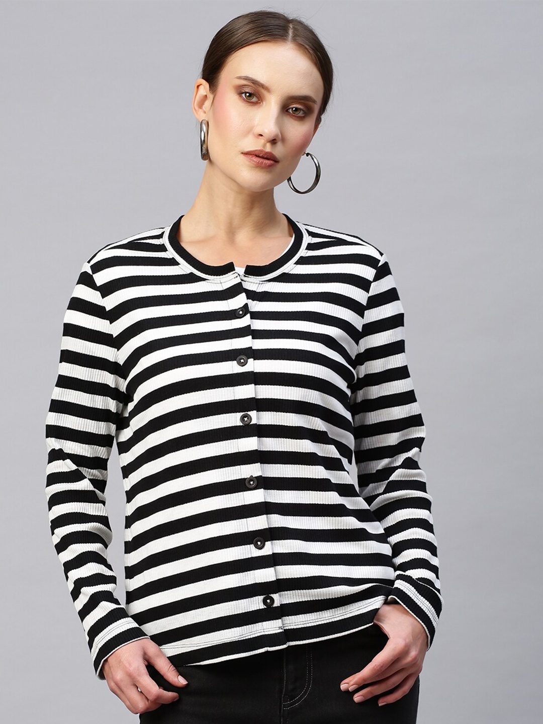 

Chemistry Black Striped Top