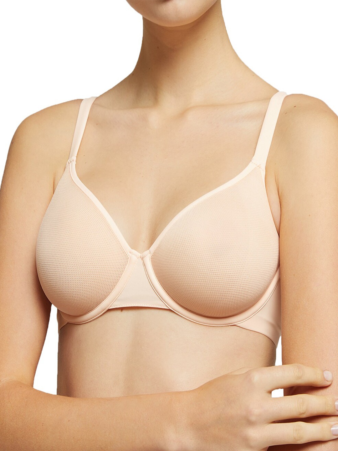 

YAMAMAY Peach-Coloured Space Bra Underwired