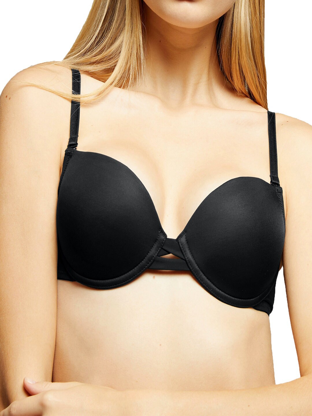 

YAMAMAY Black Justin Bra Underwired Lightly Padded