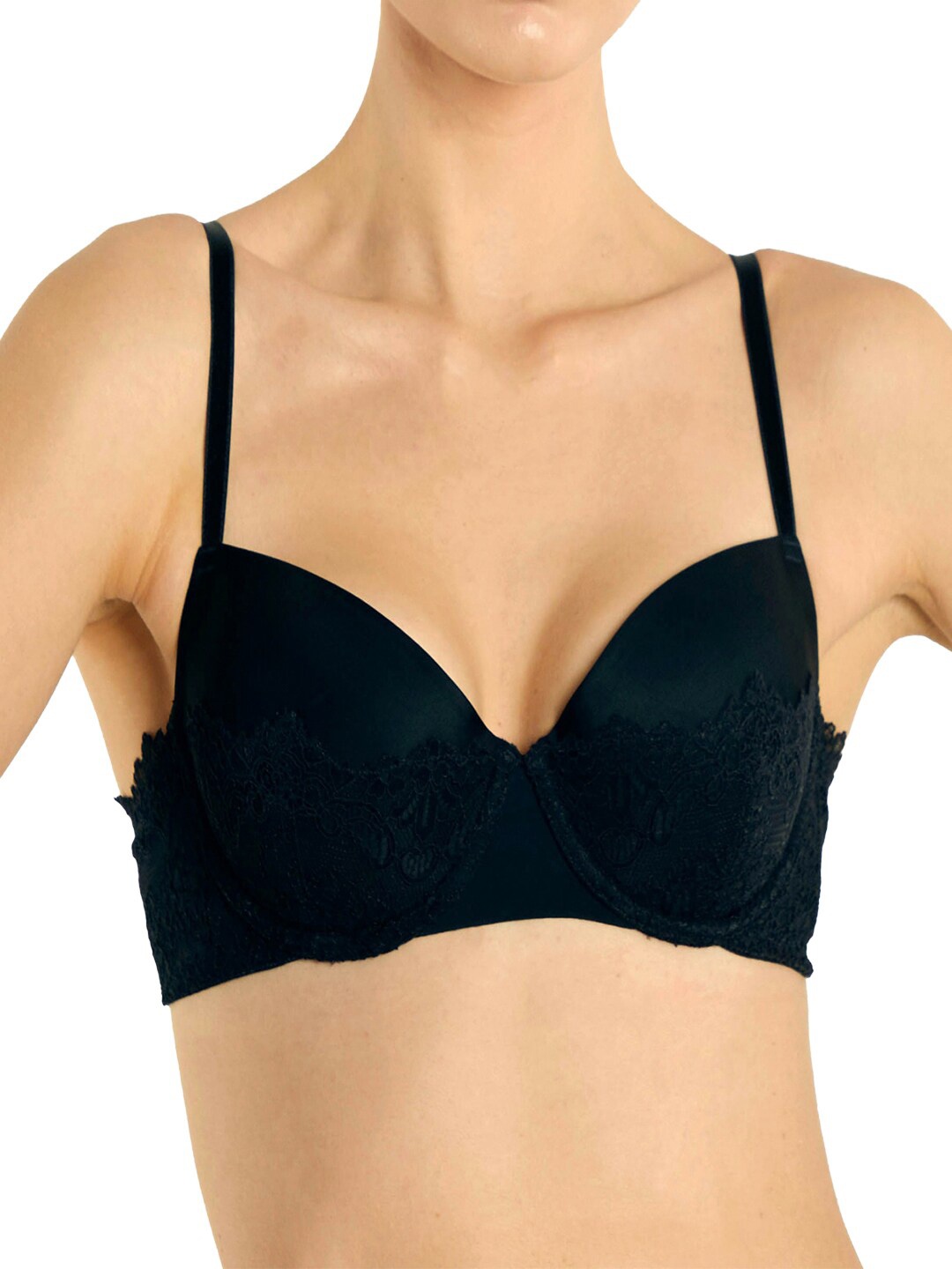 

YAMAMAY Black Bra Orchidea Underwired Lightly Padded