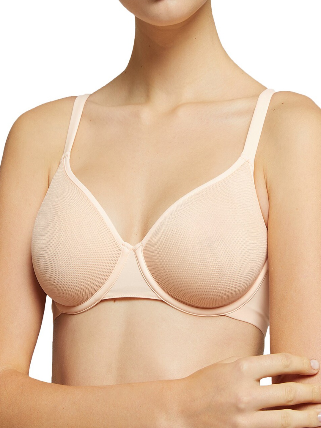 

YAMAMAY Peach-Coloured Space Bra Underwired