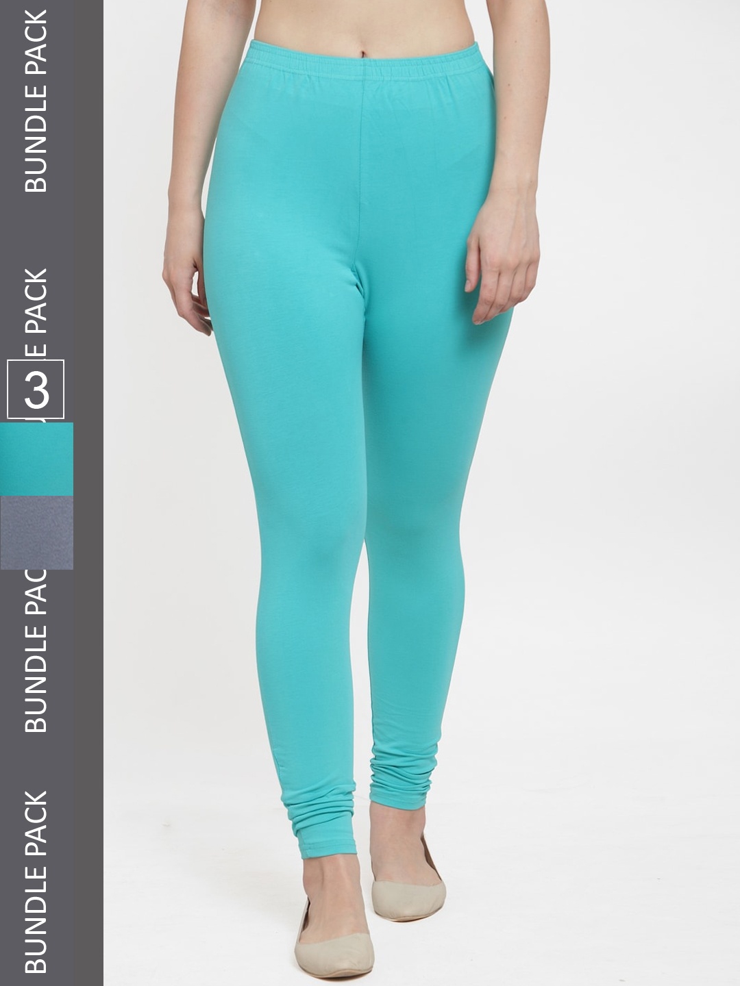 

Jinfo Pack Of 3 Ankle-Length Leggings, Grey