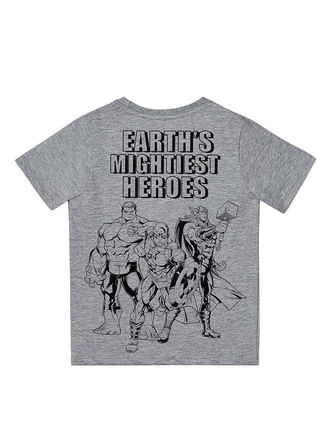 

The Souled Store Boys Grey Cotton Printed T-shirt