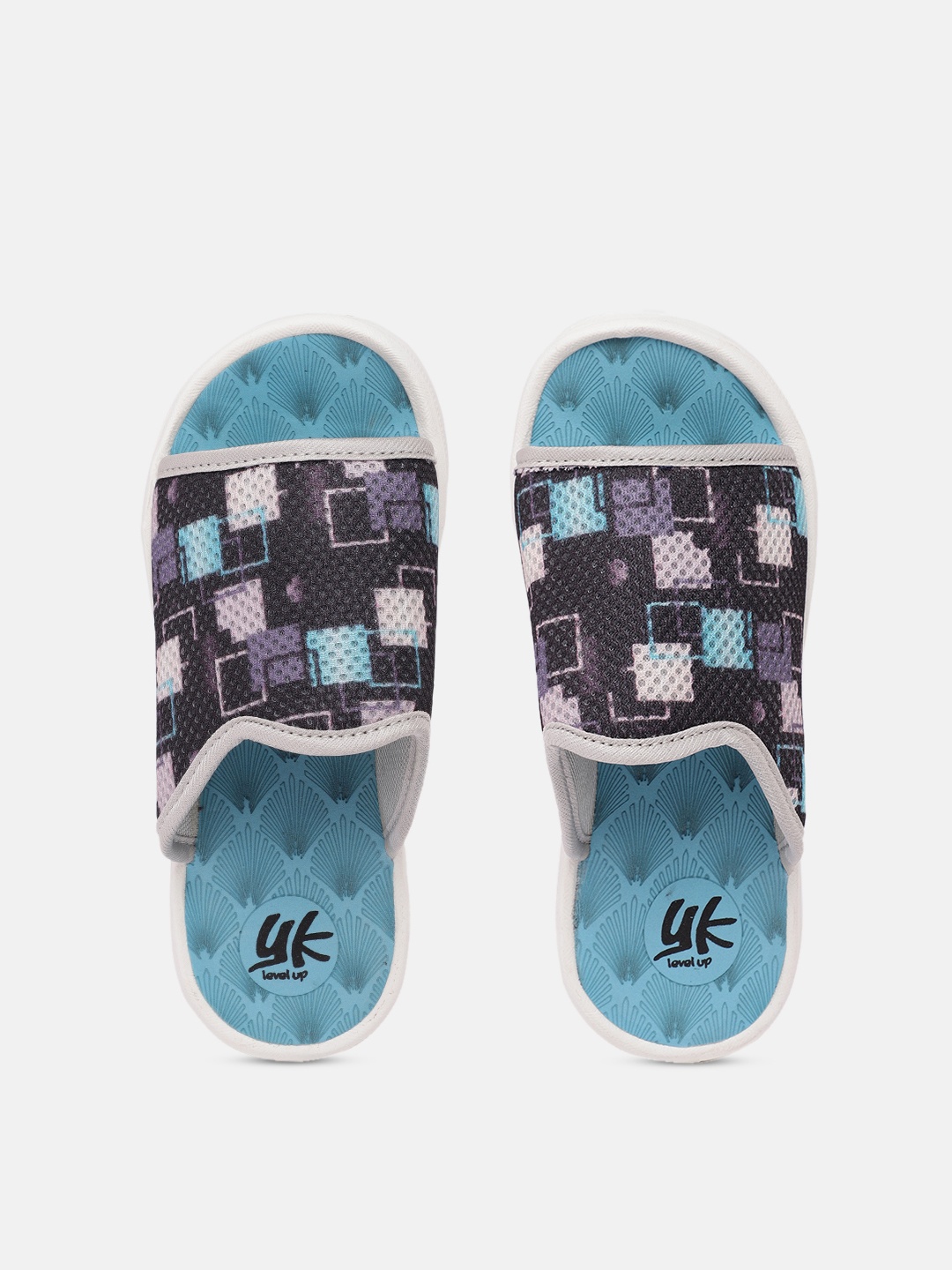 

YK Boys Printed Sliders, Multi